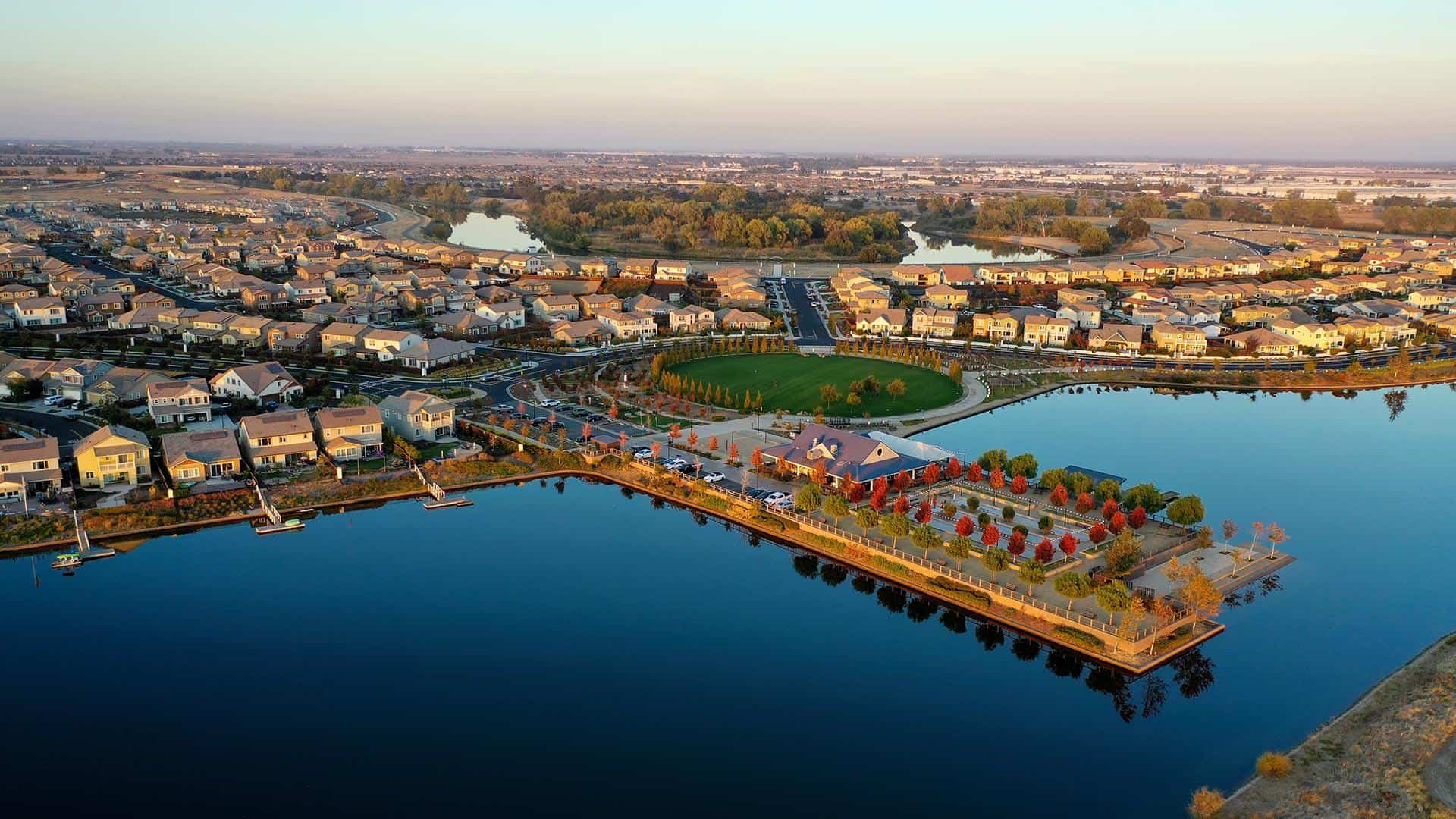 lake at river islands in lathrop