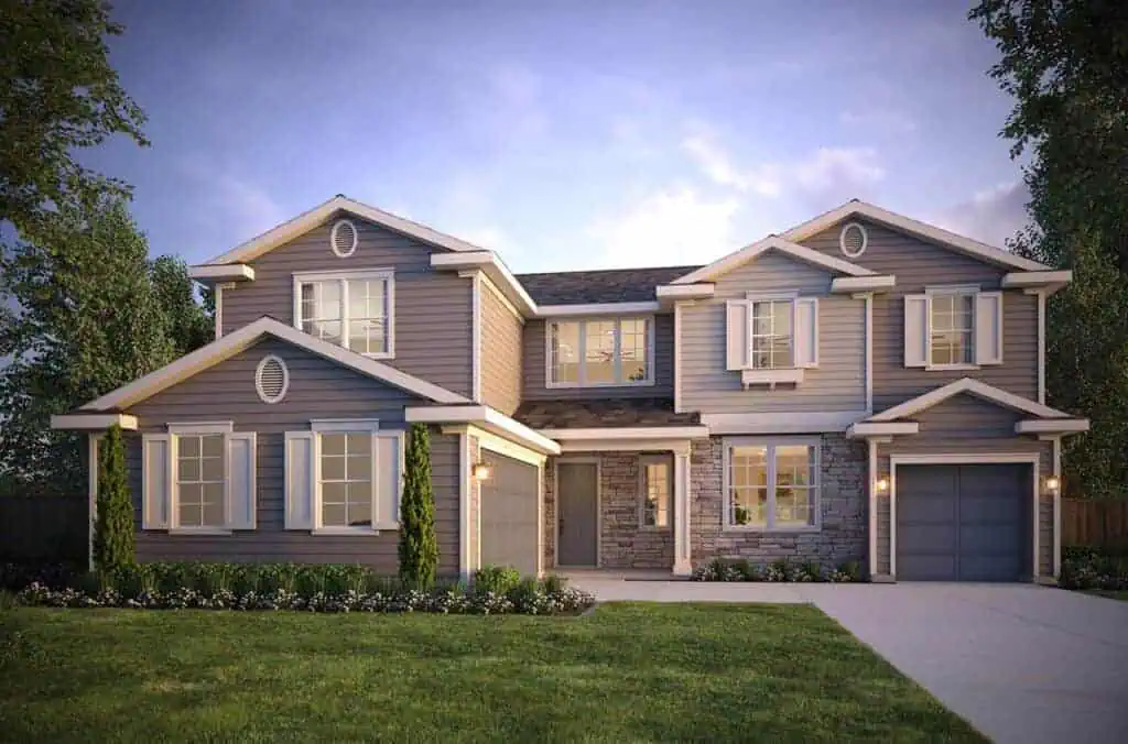 Plan3AAvalonElevationgeo River Islands exterior of Plan 3 at Avalon by Trumark Homes at River Islands in Lathrop CA