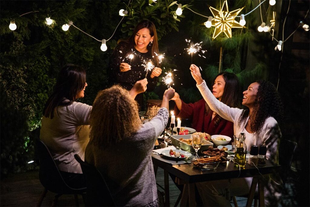 people celebrating New Years Eve