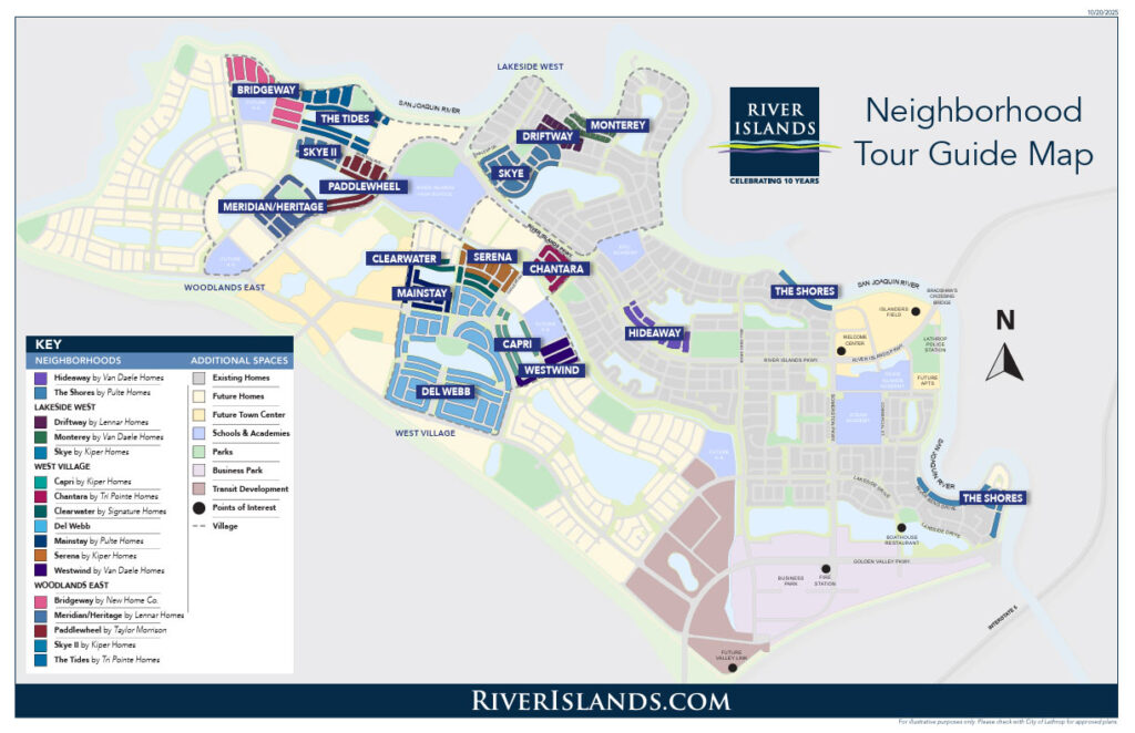 River Islands Neighborhood Tour Guide New Homes Available in Lathrop CA